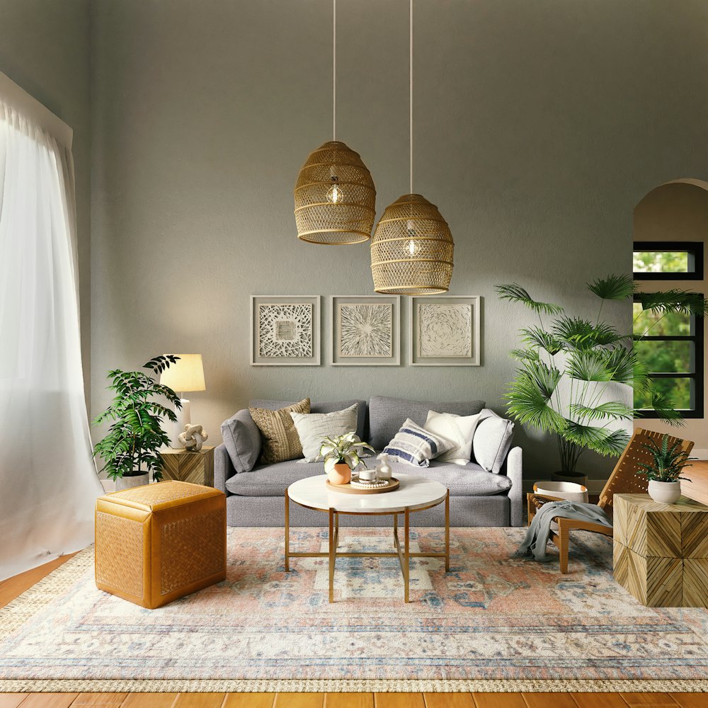 Modern living room repainted
