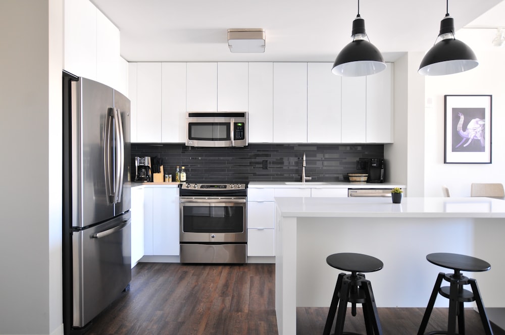 Bright white kitchen