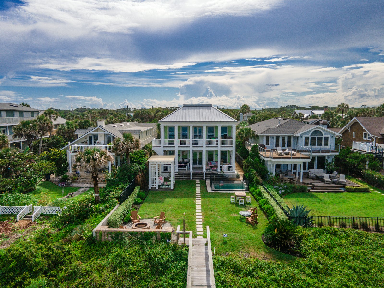 Elevated beach house